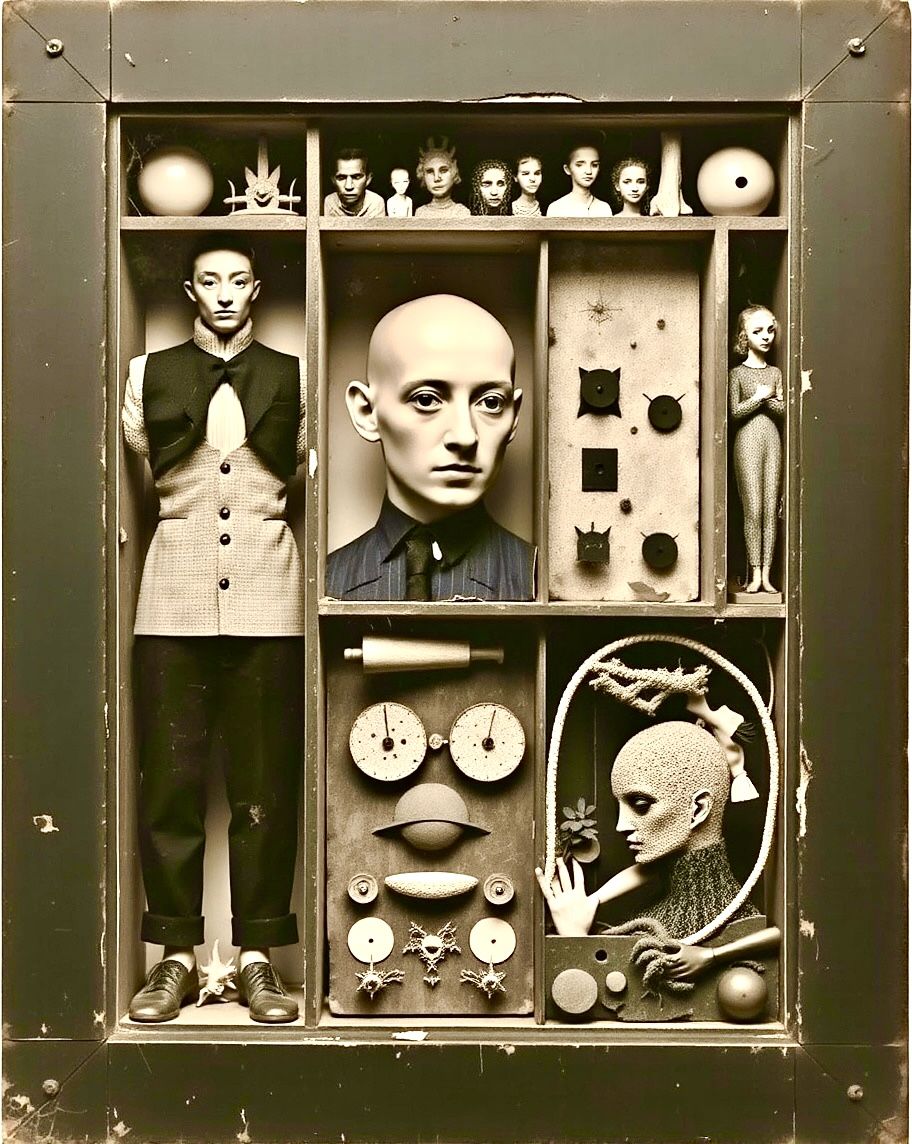 Five assemblage artworks 4