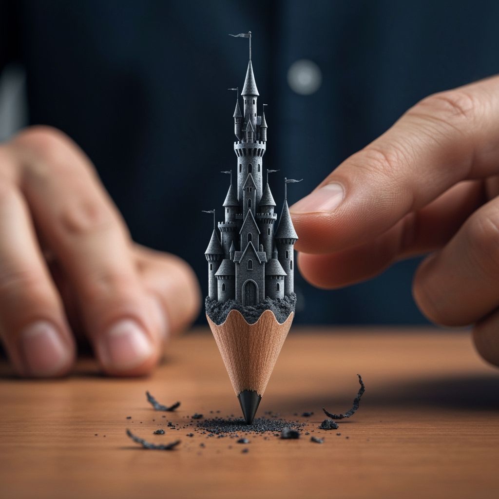 pencil sculpture  by @llTupill