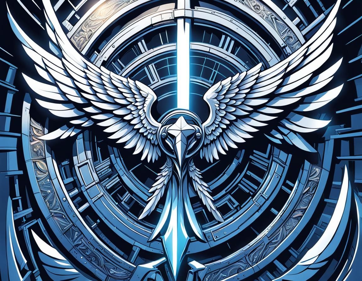 cyber angelic wings , wings , fit to ratio , fit to page , u...