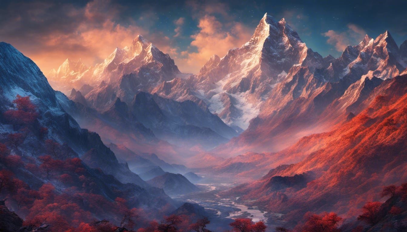 Himalayas in autumn