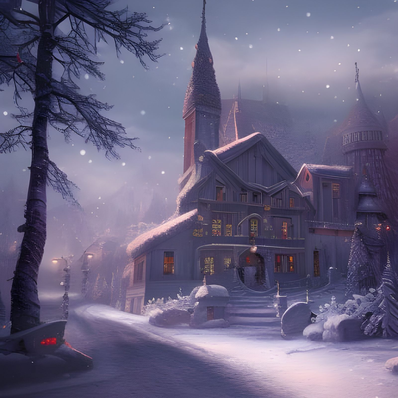 Christmas winter scape   by @MRINOX GAMER