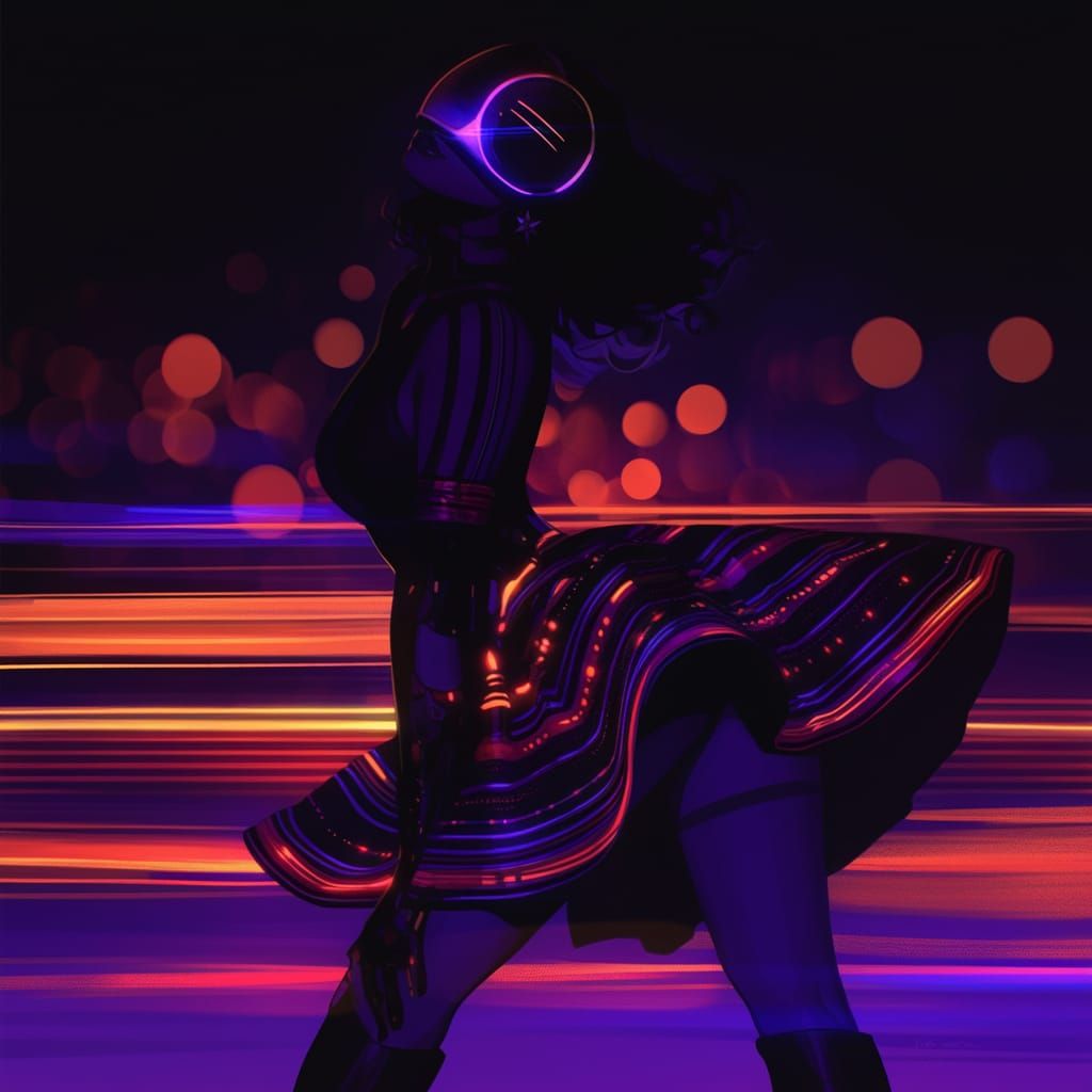 Nostalgic Neon Purrfection