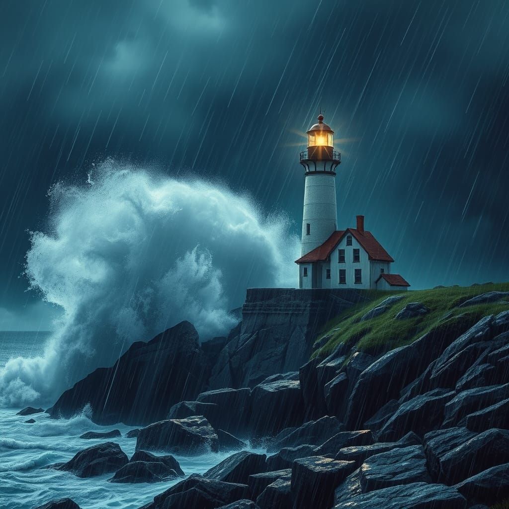 Beacon in the storm  by @szvh