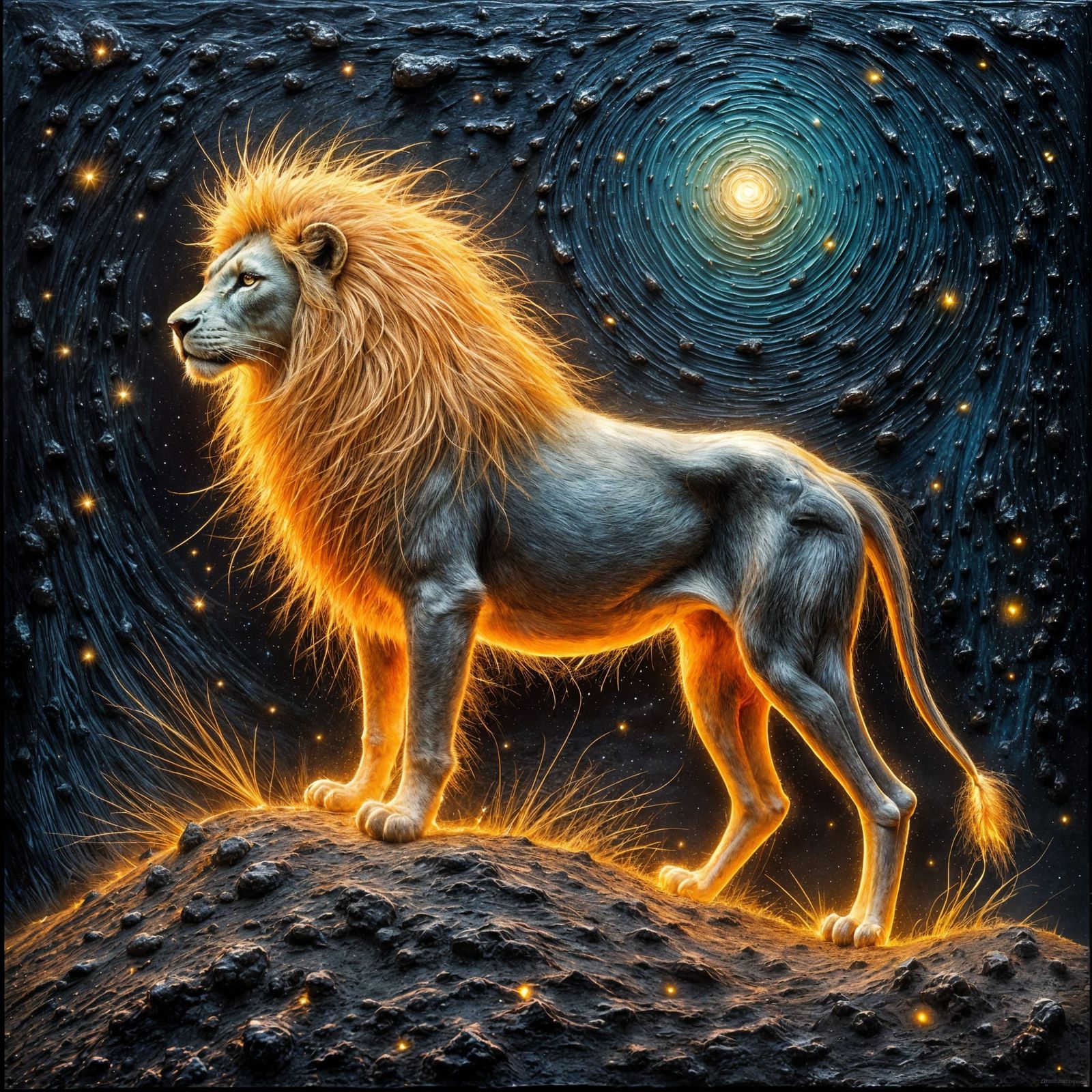 <Lion at Night