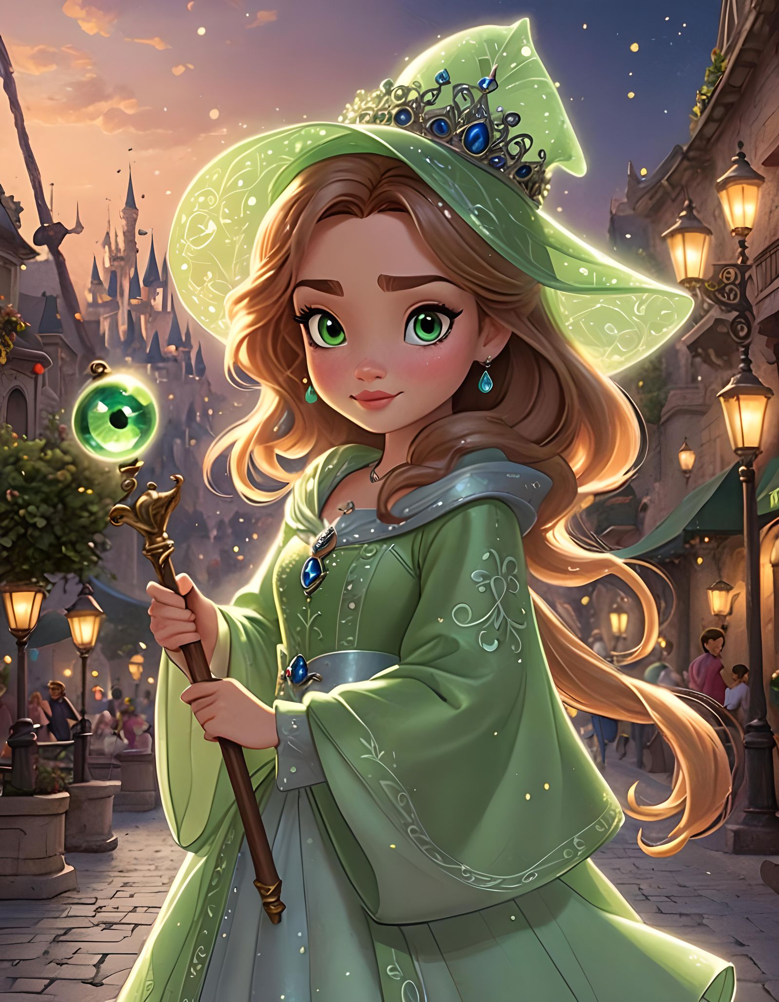 Blue Pencil XL Young Witch in Multi-styles: Disney Wonderlan...