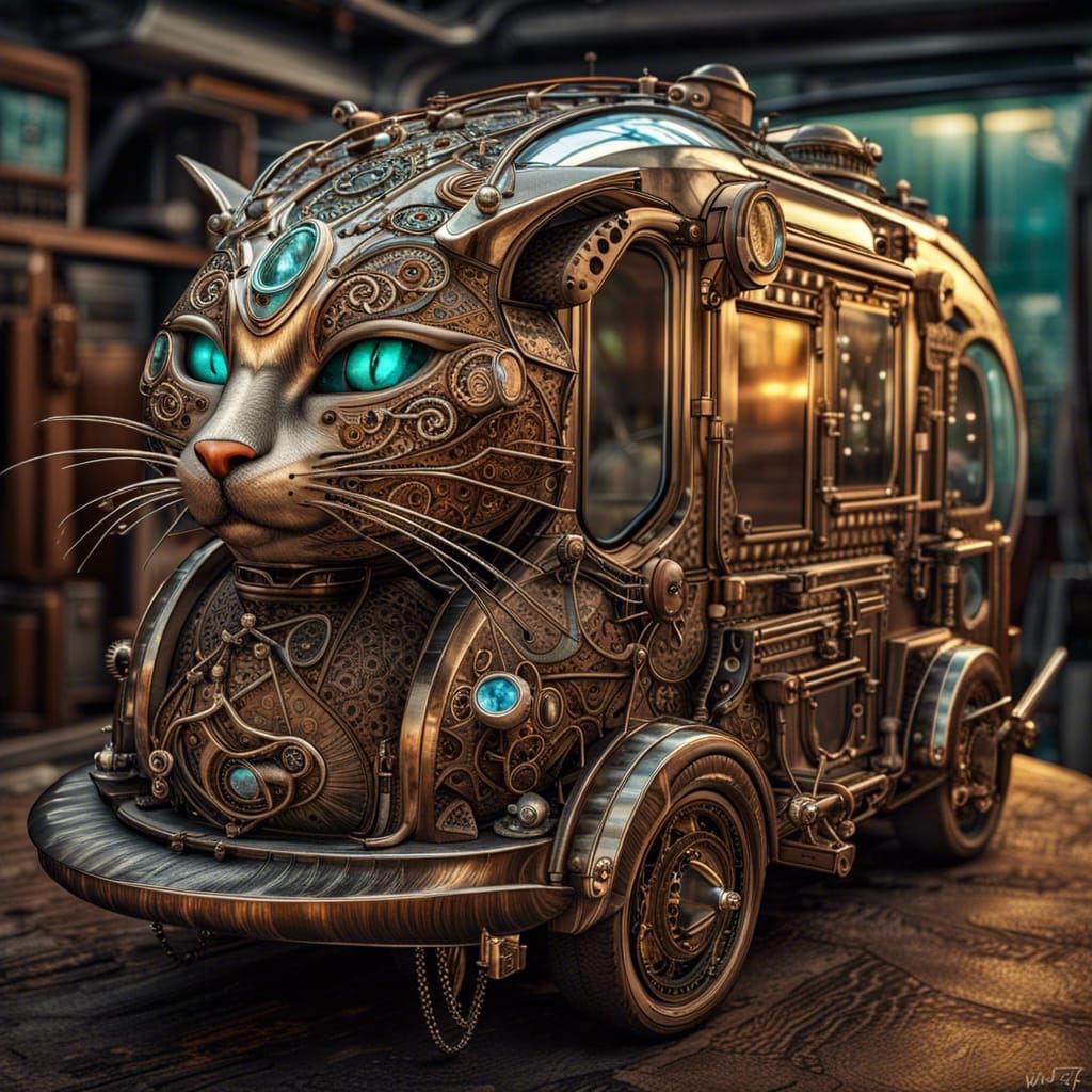 futuristic cat vehicle