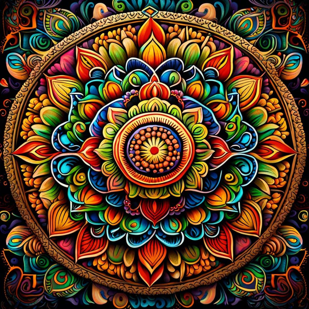 Mandala  by @Superbear