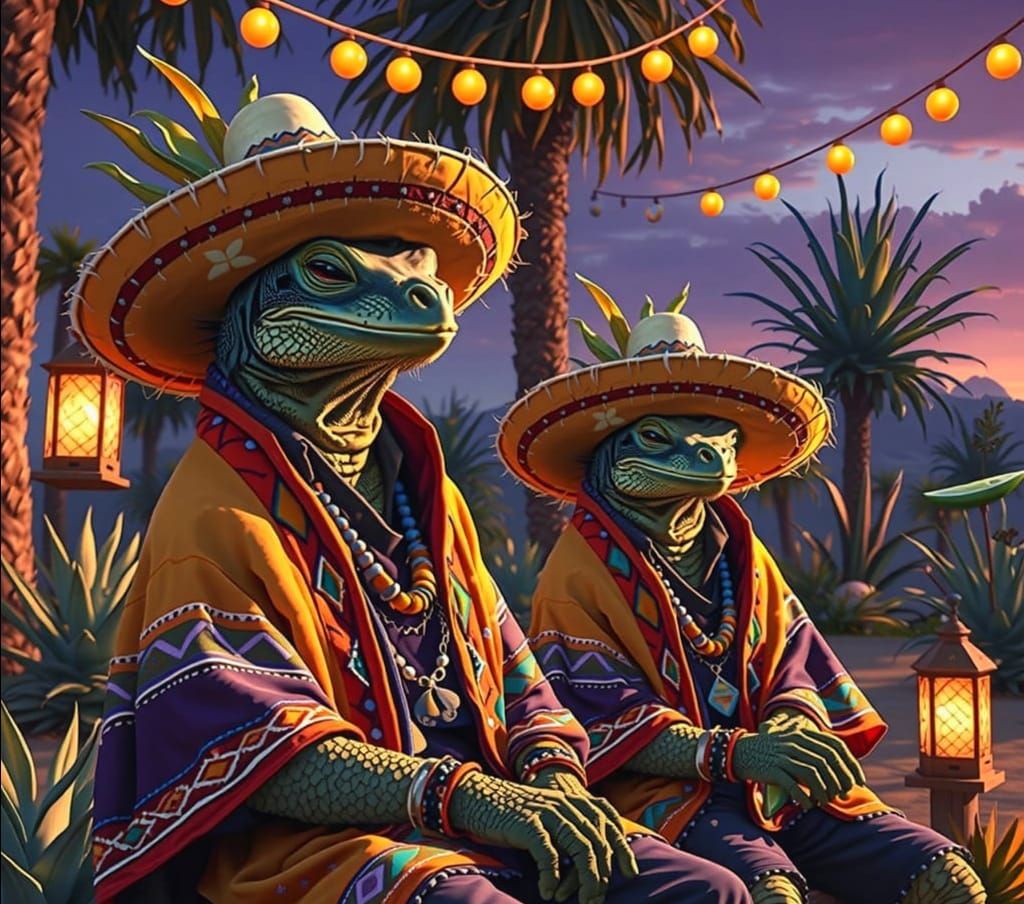 iguanas  by @N-Irene