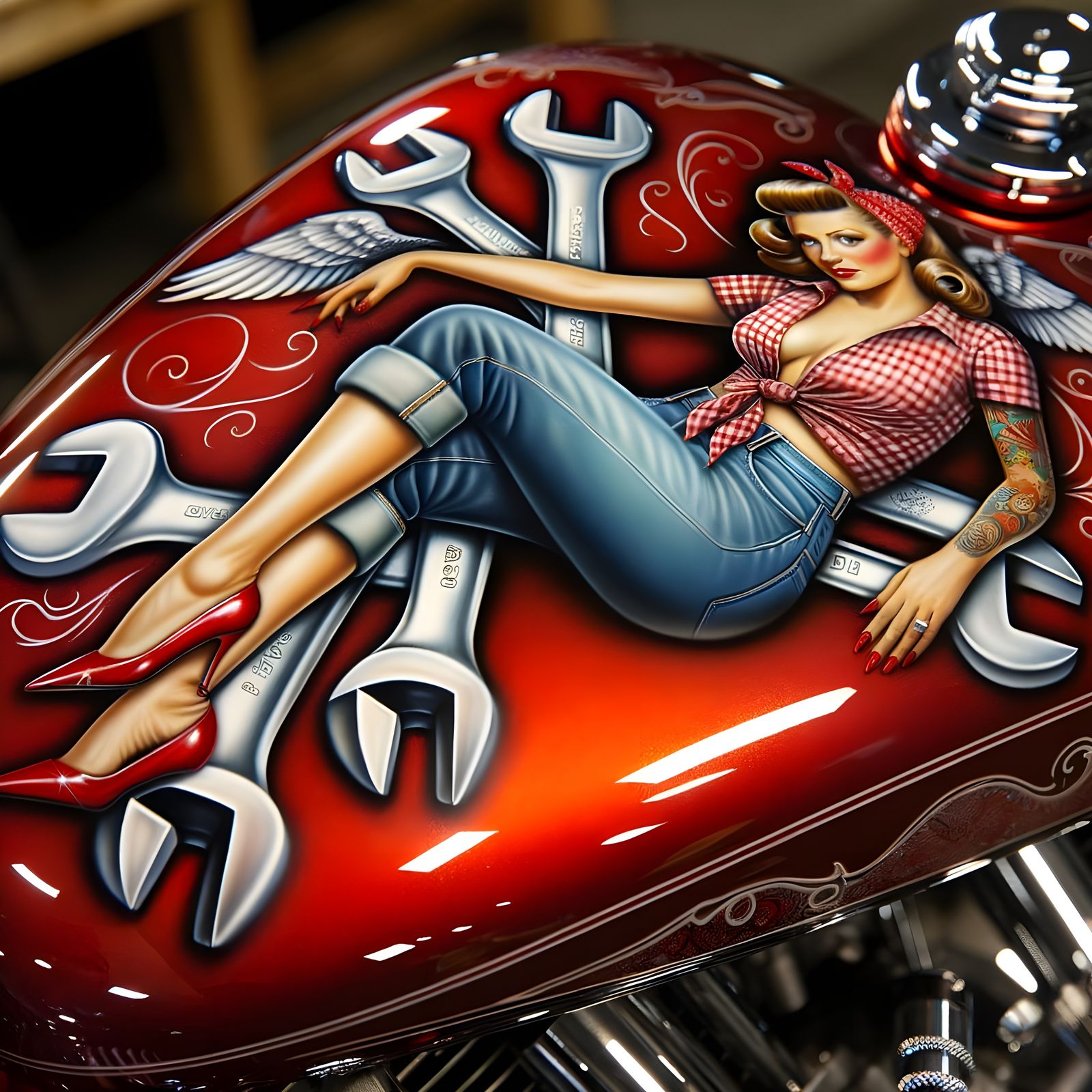 Airbrush Art  by @Floe Joe 