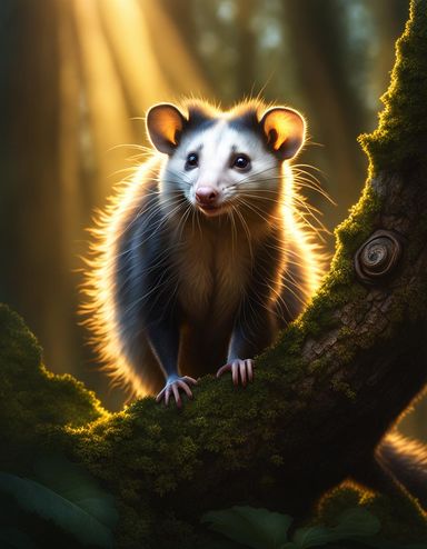 The Lord of All Opossums - AI Generated Artwork - NightCafe Creator