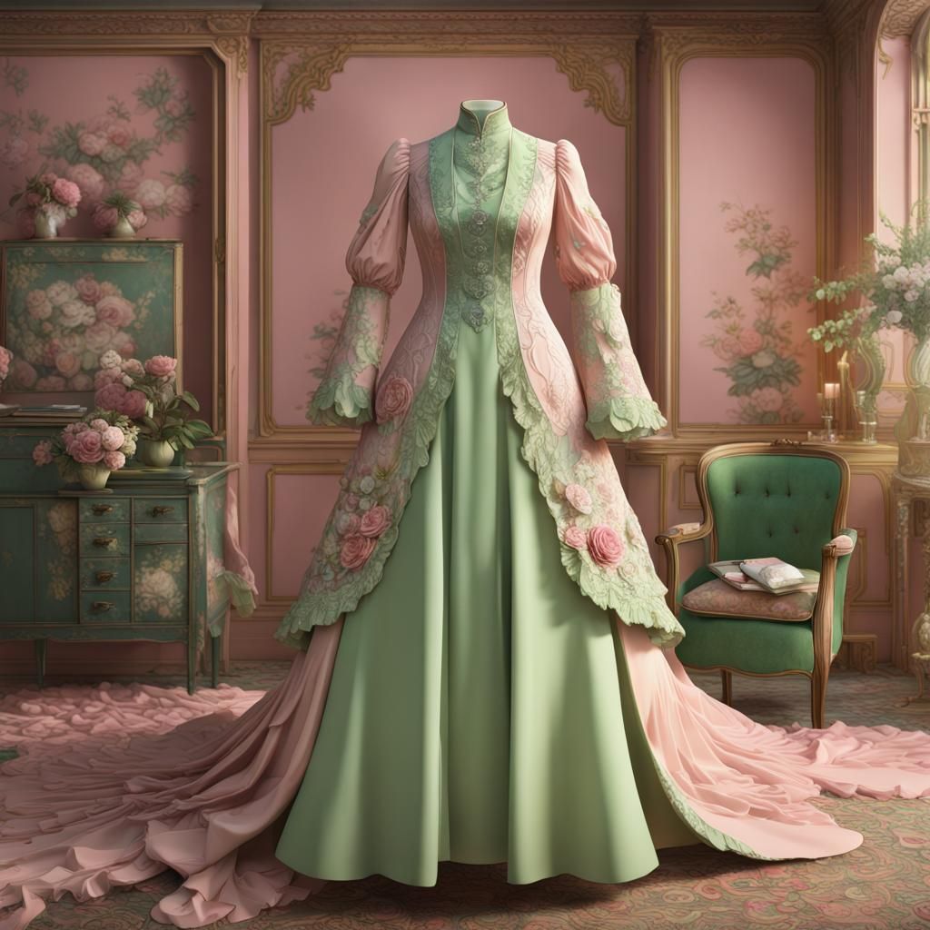Titanic floral tea gown Delightful Valencienne Lace Belle Epoque Edwar –  MJcostume