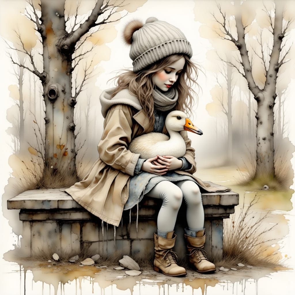 Holding a Friend  by @Lady Sphene