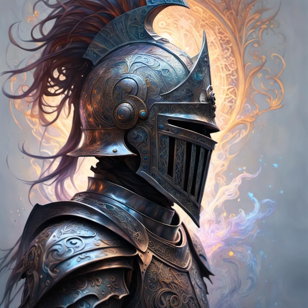 Ornate knight helm  by @The Shaper