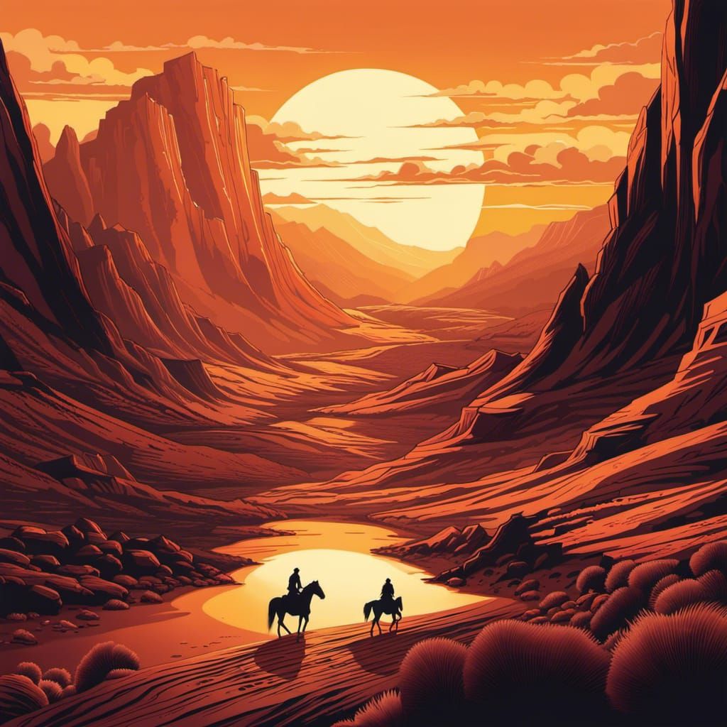 Evening falls in the Desert  by @Lau85