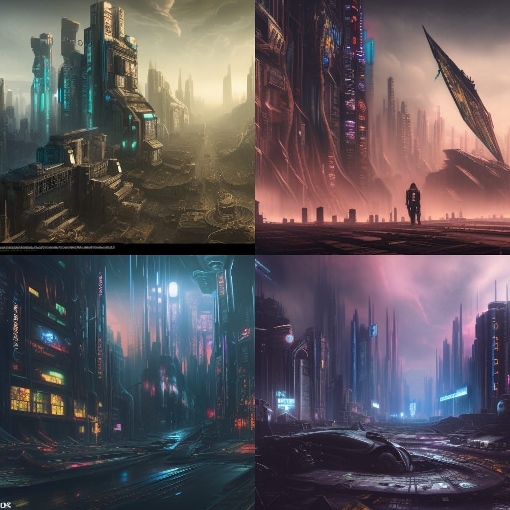Cyberpunk, apocalyptic, detailed matte painting, deep color,...