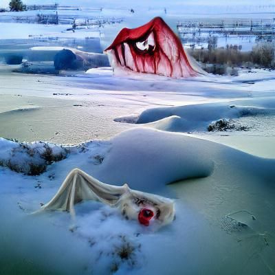The vampire in a frozen wasteland.