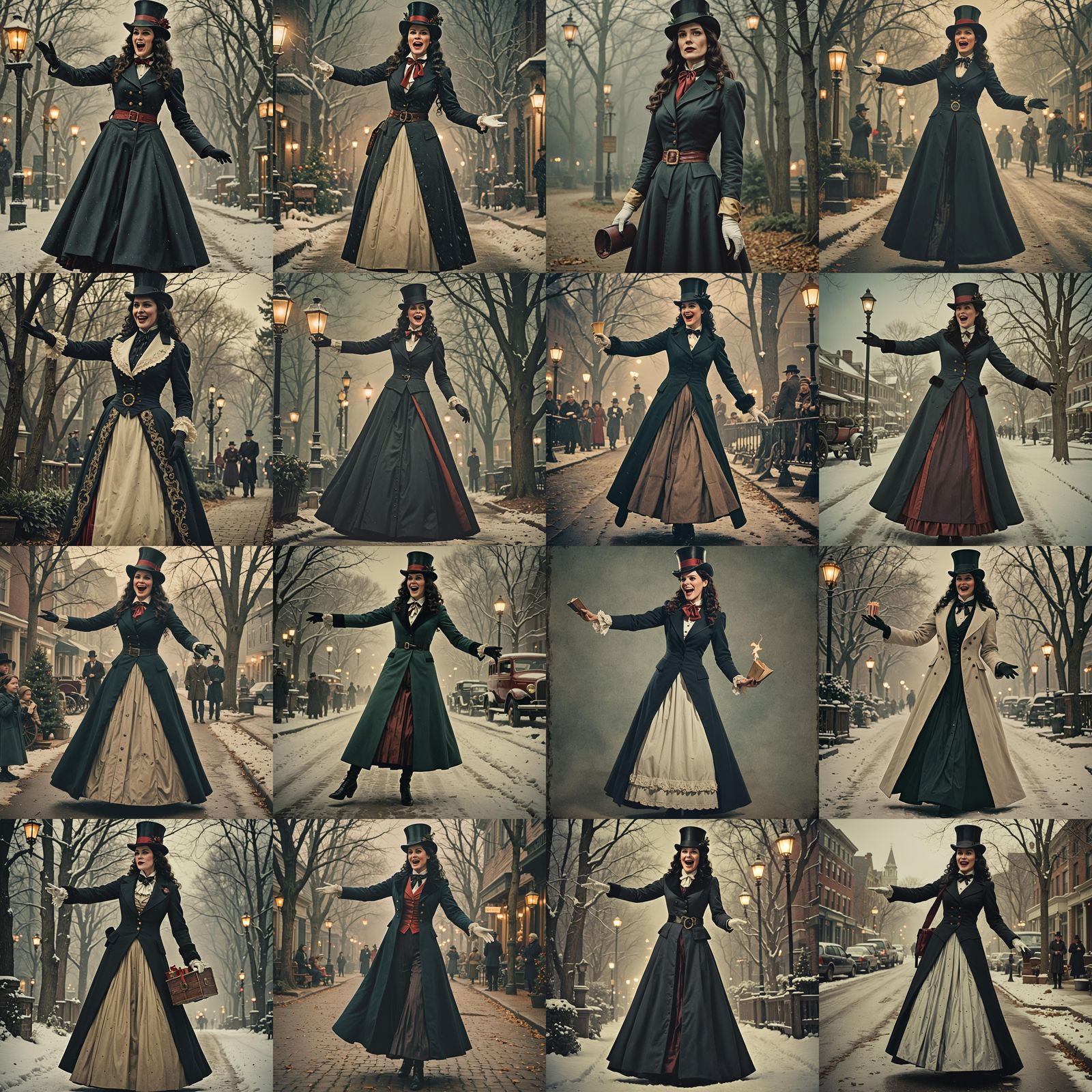 Victorian Caroler Lady Zatanna Full Body - AI Generated Artwork ...