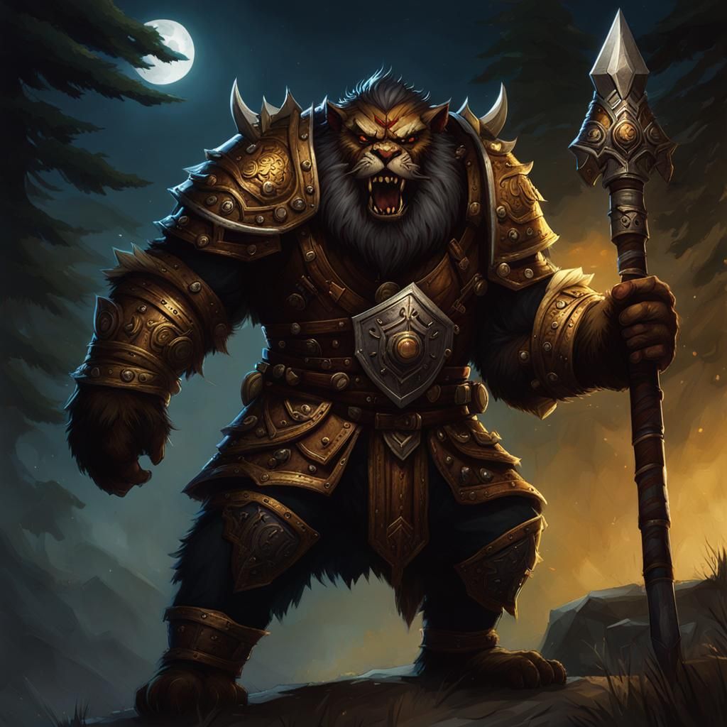 bugbear paladin at night