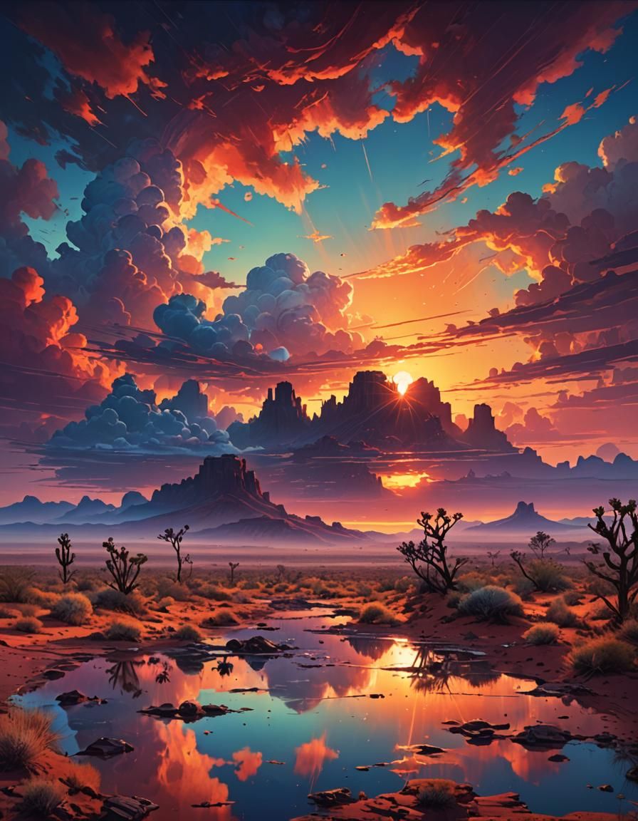 desert sunset  by @Daleone