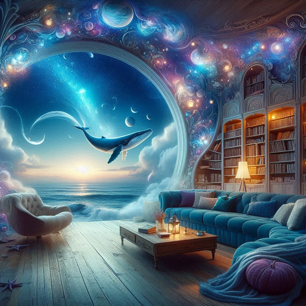 Celestial Whale in a fantasy living room (4)