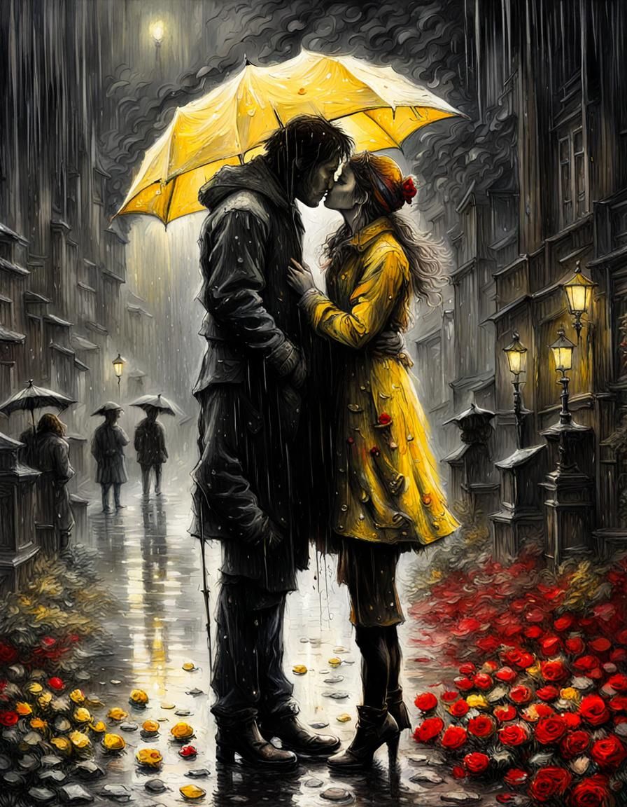 Rainy lovers  by @Roswarcus