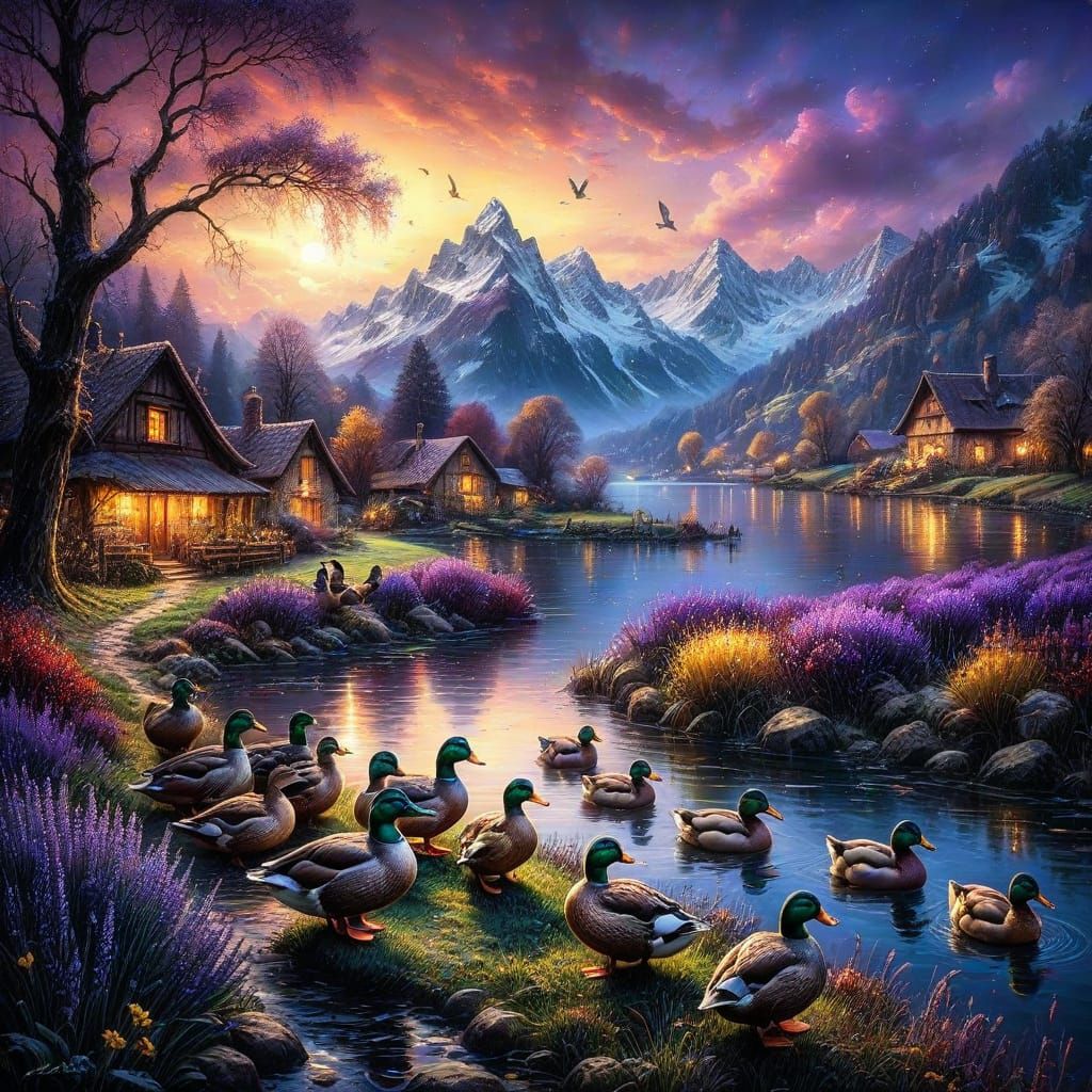 Mallard Ducks on the Lakei