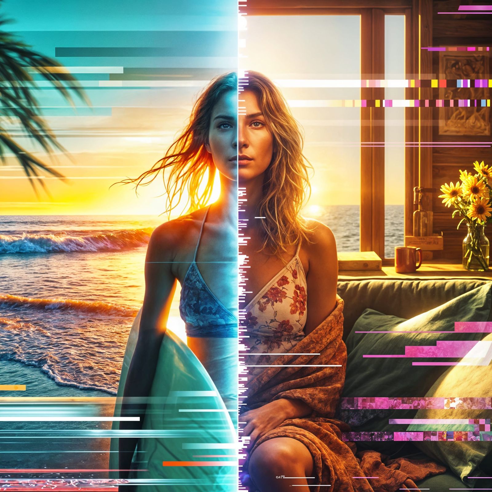 Glitching Out of Reality  by @Story Driven Art