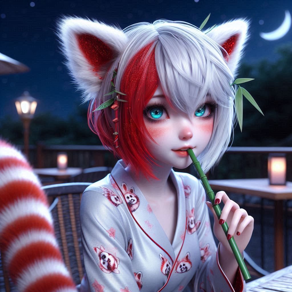 Jaybe nibbling on some bamboo