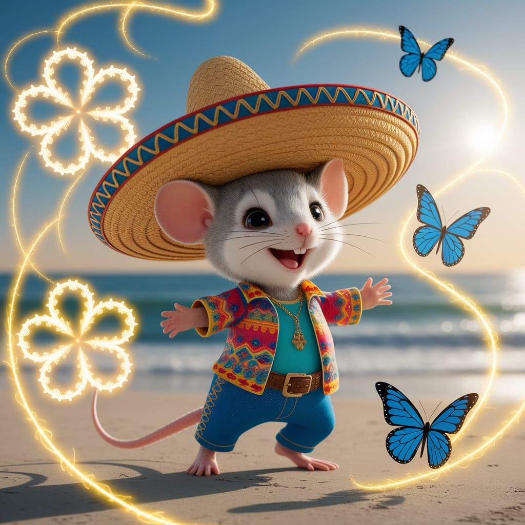Mice in Sombrero  by @Andre R
