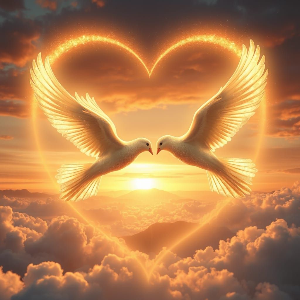 Love doves  by @undefined