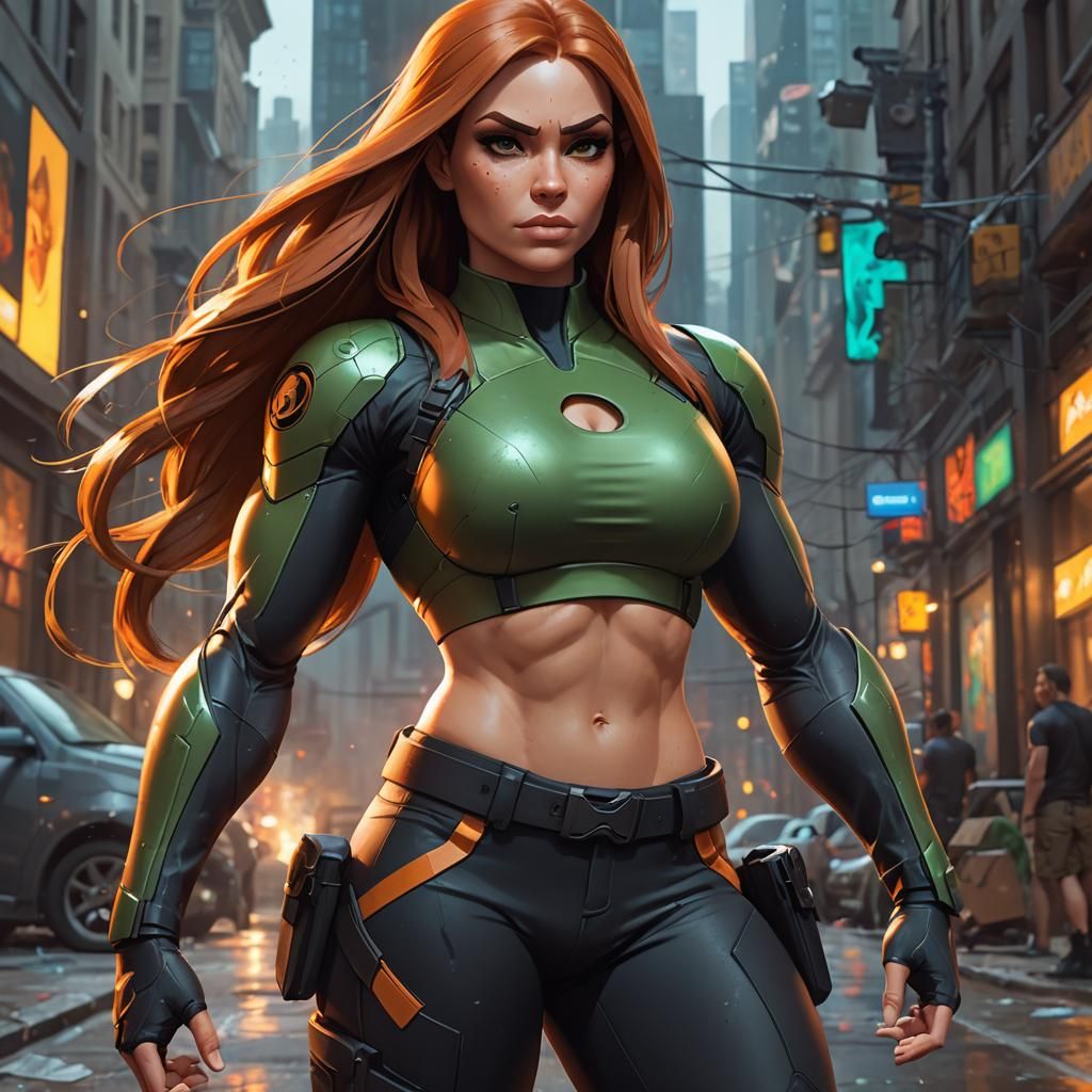 Buff Kim Possible - AI Generated Artwork - NightCafe Creator