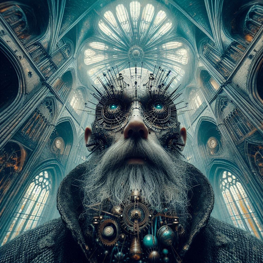 Steampunk Gothic Monk