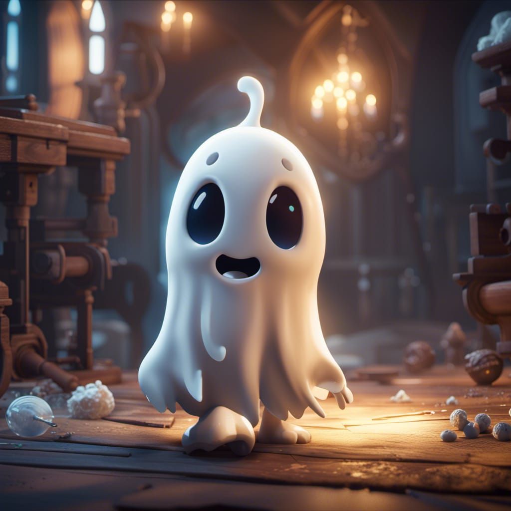 an adorable ghost..  by @jewelz