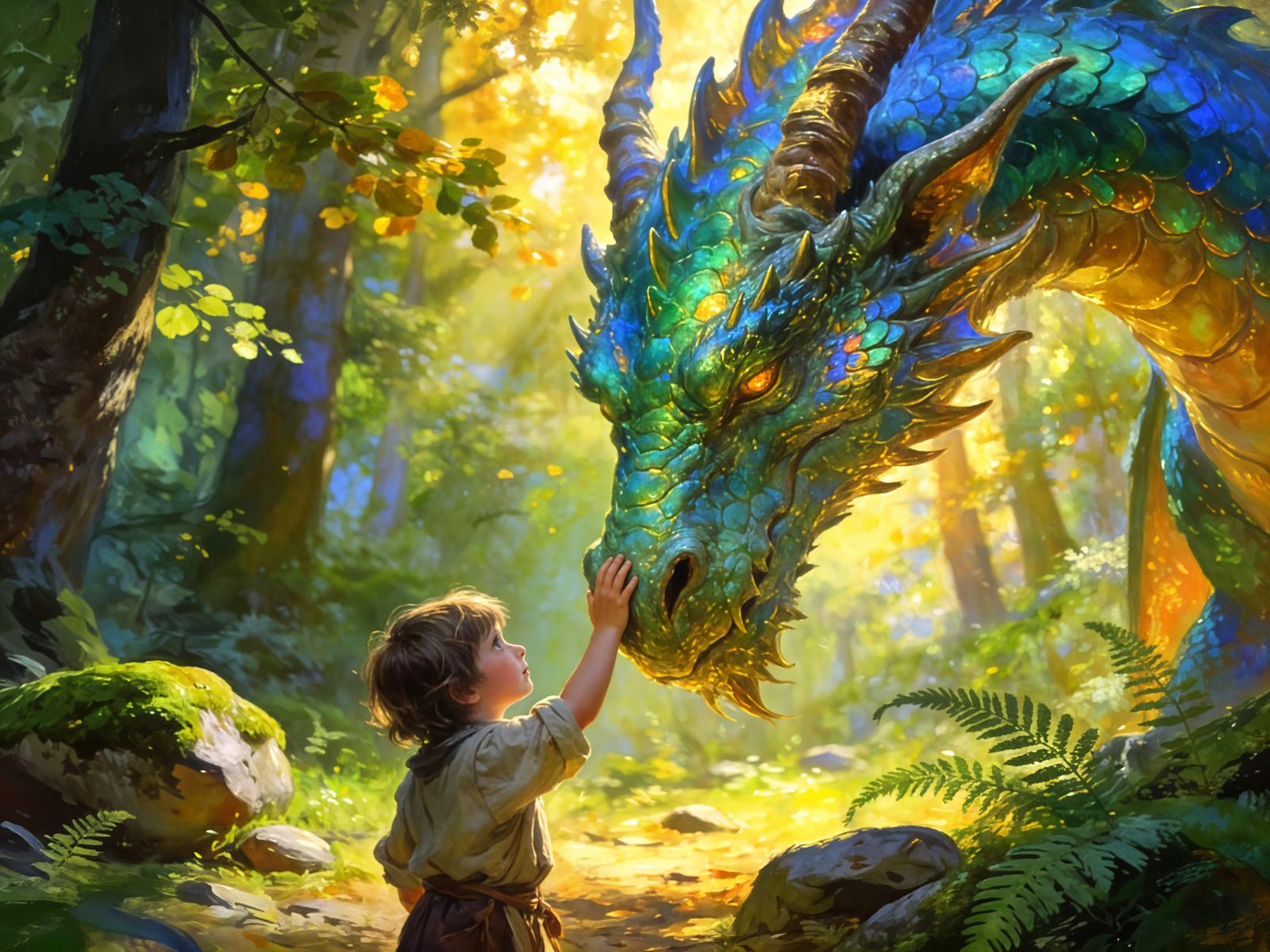 My Friend The Dragon  by @Thetis