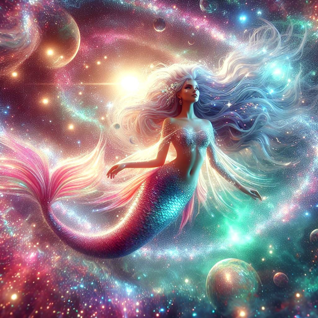 Space Mermaid Goddess  by @Thefallen