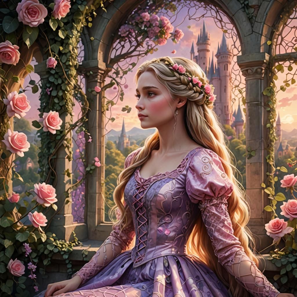 Rapunzel  by @Fleur