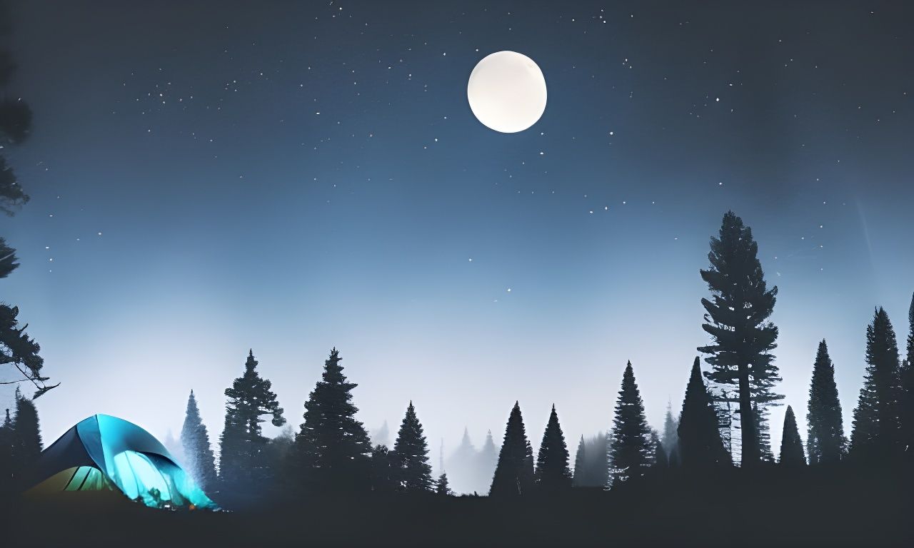 Camping under the stars