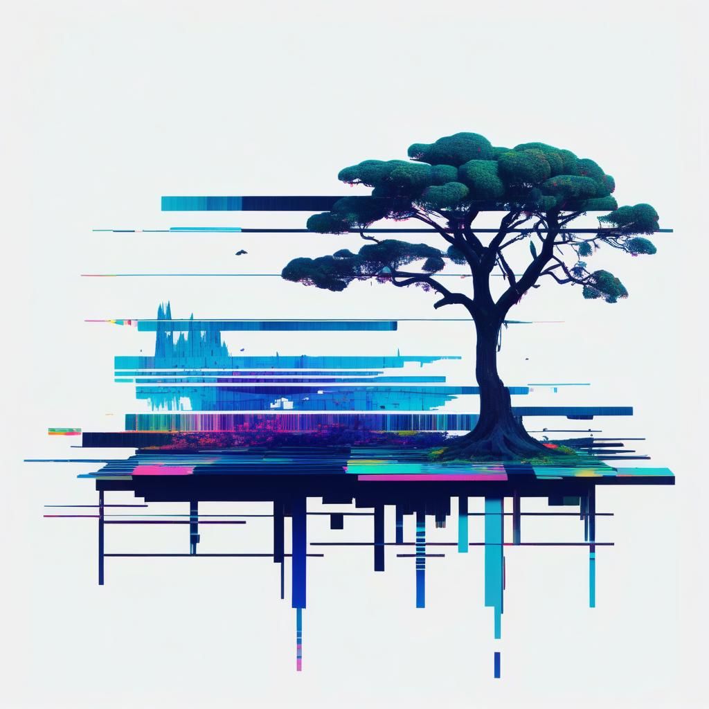 Glitch art.   by @Arisiin