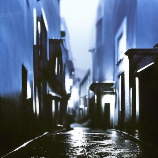 Little Rainy Urban Landscape.