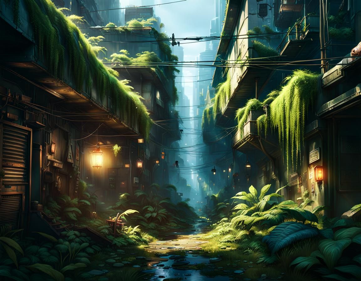 Abandoned Growth - Ai Generated Artwork - Nightcafe Creator