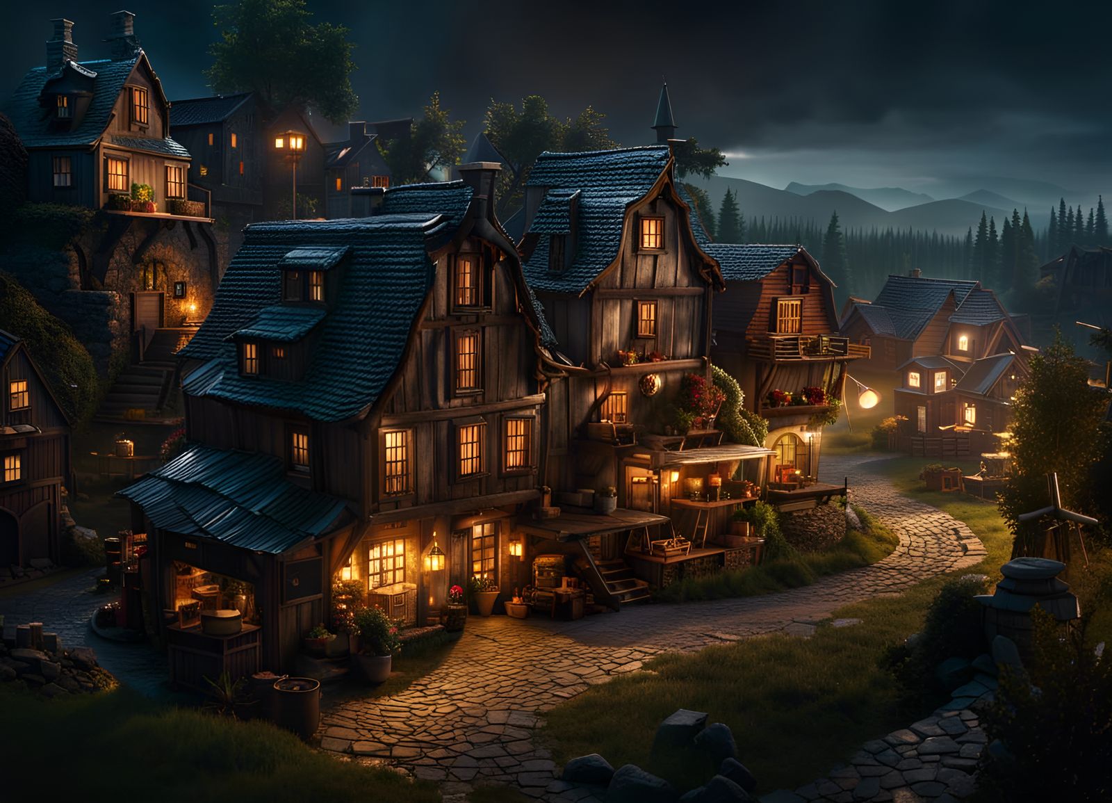 Heaven Hamlet At Night  by @KittyPitty