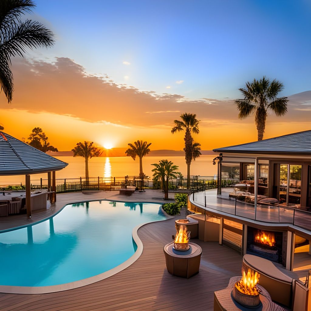 By the pool  by @Eto Demerzel