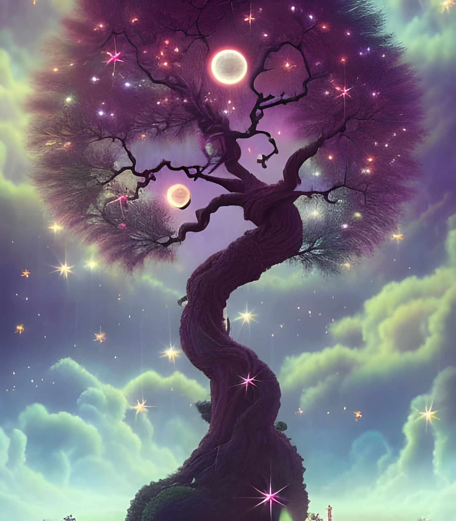 Celestial tree - AI Generated Artwork - NightCafe Creator