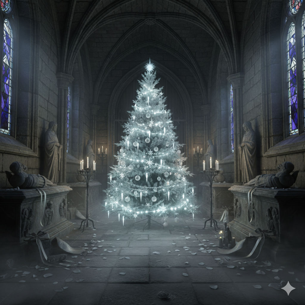 Spooky Christmastree in the Crypt