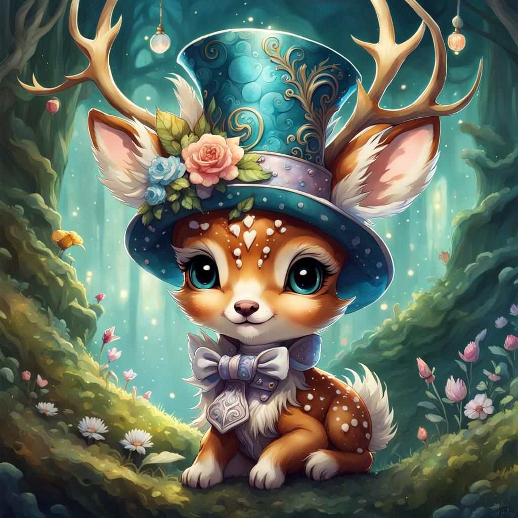 Chibi Deer  by @Tristan