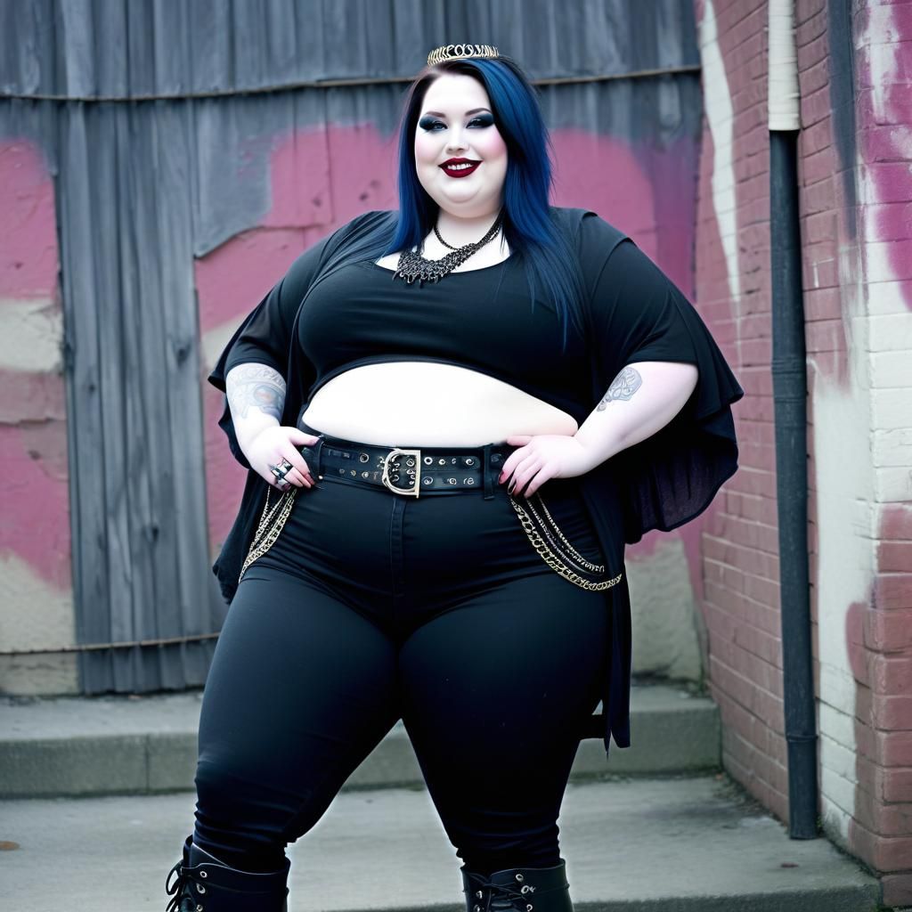 Goth woman