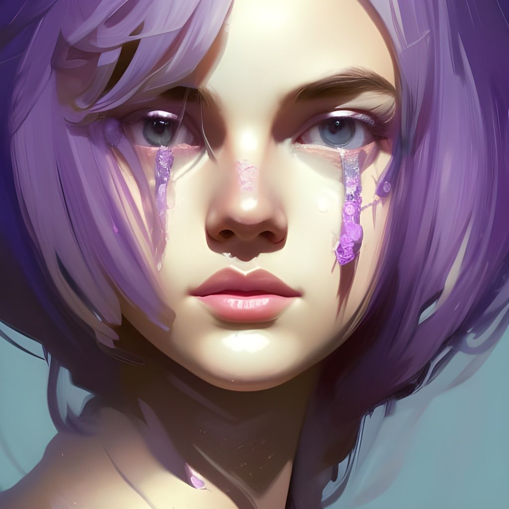 lilac girl - AI Generated Artwork - NightCafe Creator