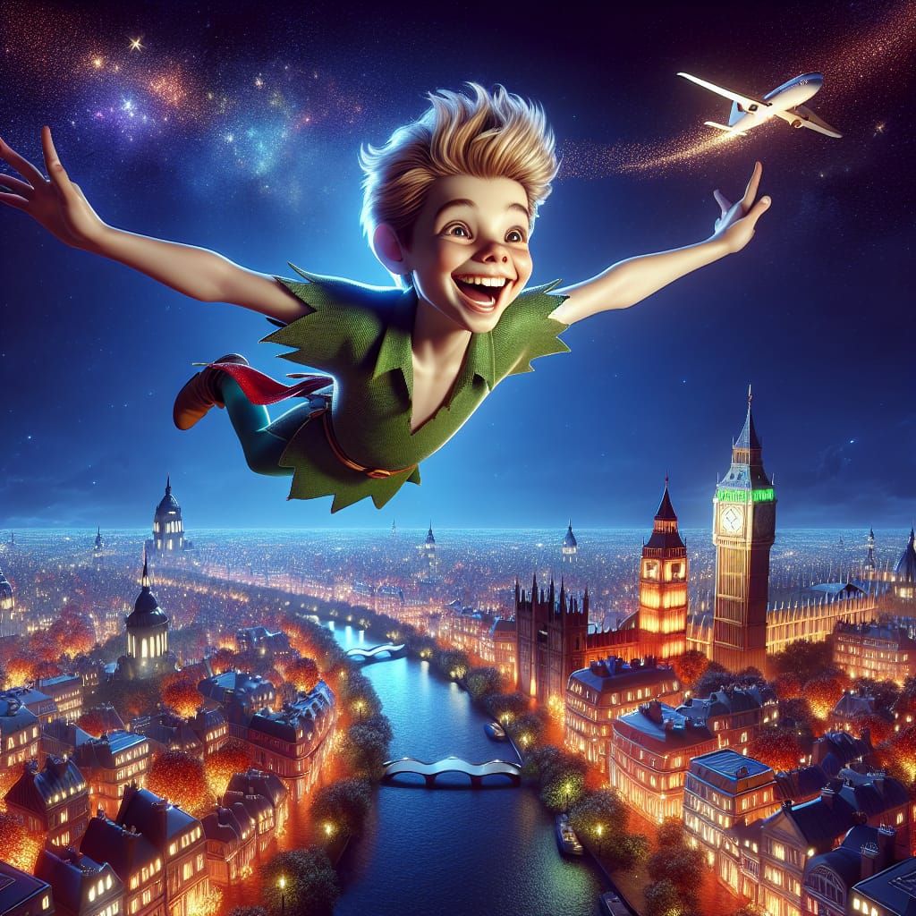 Fly, Peter, fly!  by @DeeB