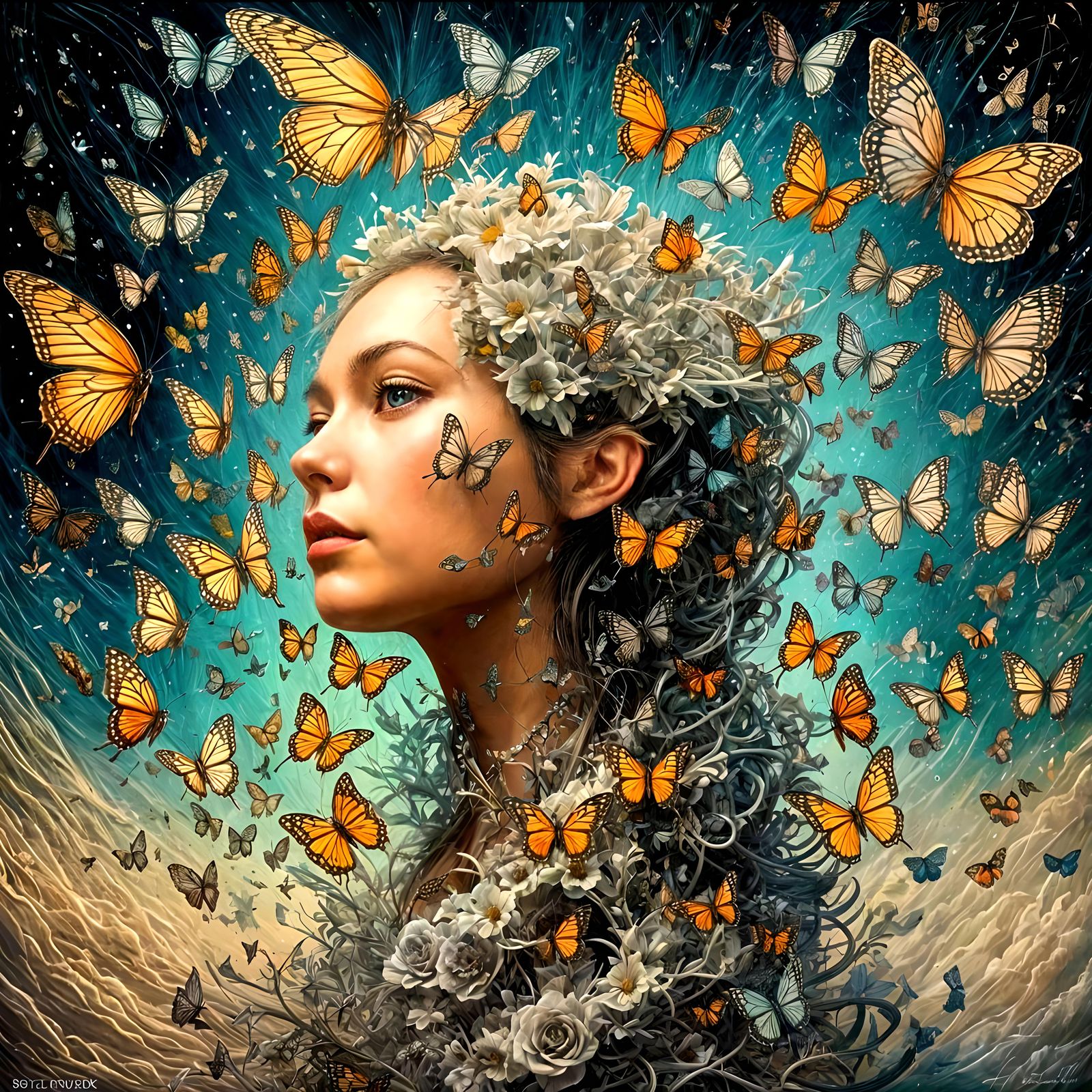 Tidal wave of butterflies!   by @Timmy Contraros
