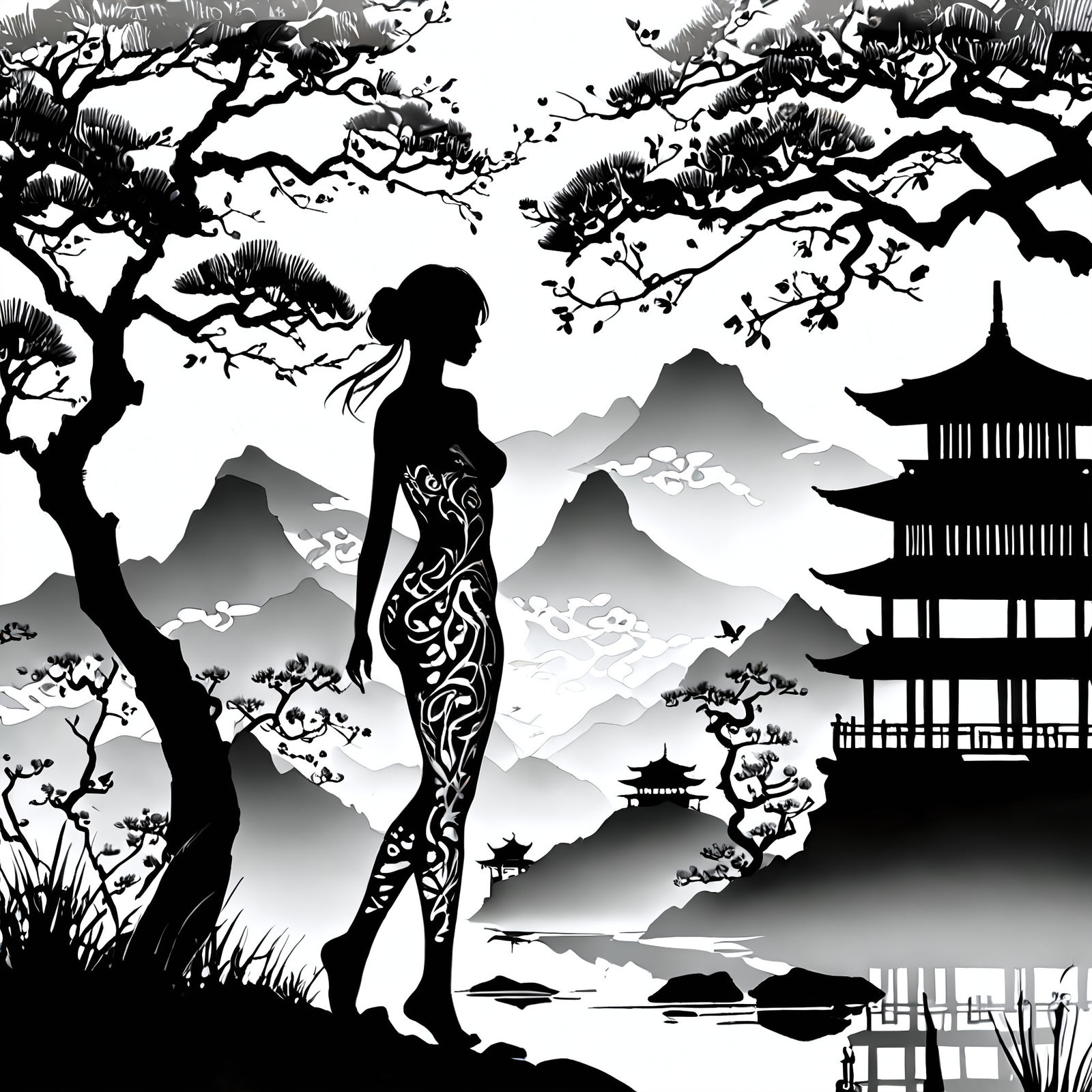 Chinese/Japanese shadows